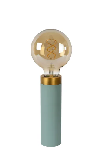 Настольная лампа Selin 03522/01/37 Lucide без плафона 1 лампа, основание зелёное металл в стиле современный  фото 4